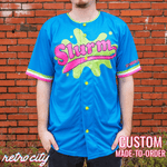 slurm soda futurama philip fry full-button baseball jersey