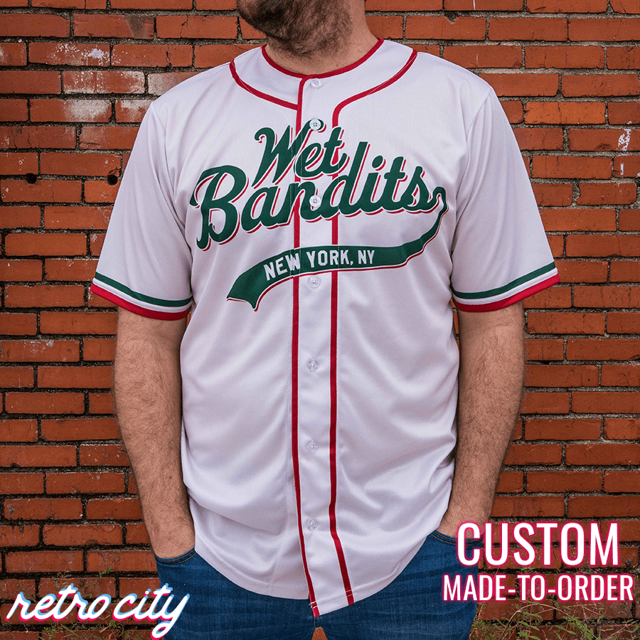 wet bandits home alone new york full-button baseball jersey