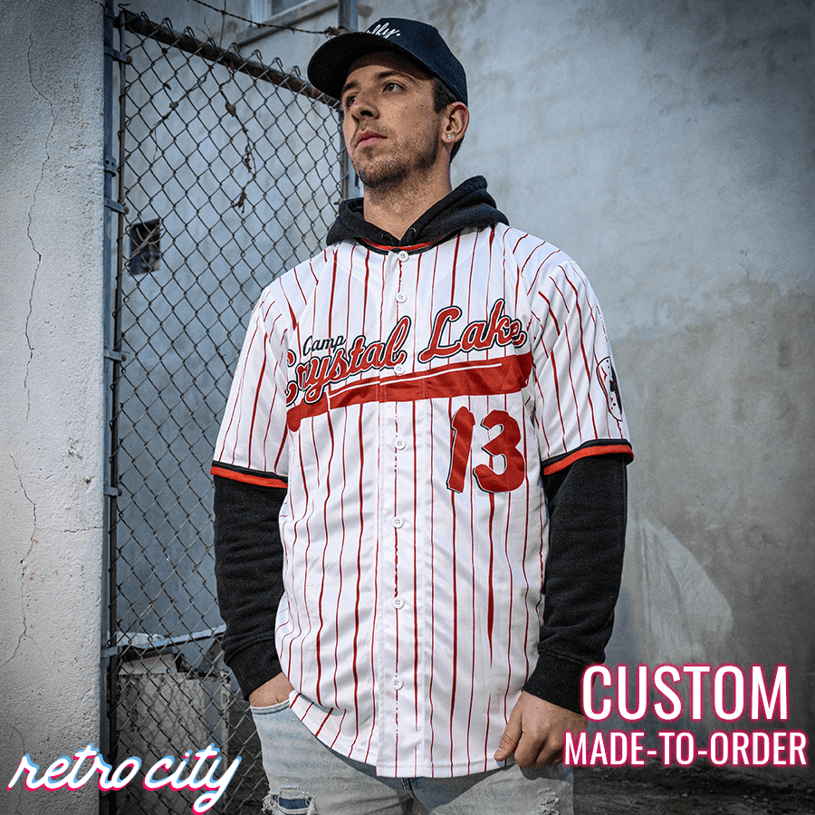 camp crystal lake jason voorhees friday the 13th baseball jersey