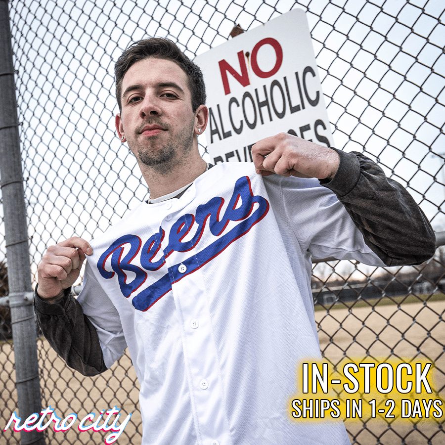 baseketball joe 'airman' cooper beers baseball jersey *in-stock*