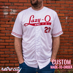 lazy-o motel ozark ruth langmore full-button baseball jersey (cream)