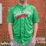 Lost Boys Peter Pan Neverland Island Disney Baseball Jersey Shirt Green