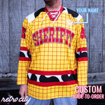 Sheriffs 'Toy Story' Disney Movie Woody Pride Lace-Up Custom Hockey Jersey