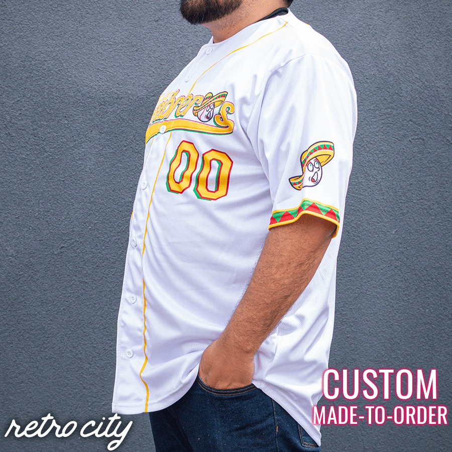 golden sombreros retro league custom baseball jersey (home)