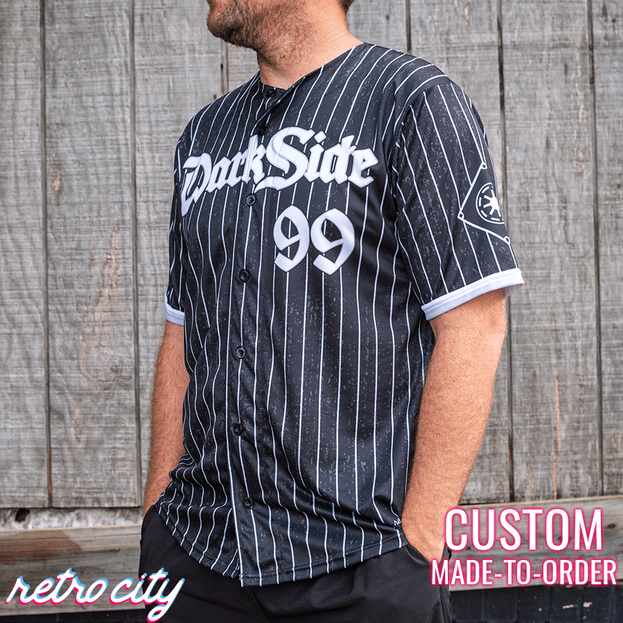 dark side empire full-button baseball fan jersey