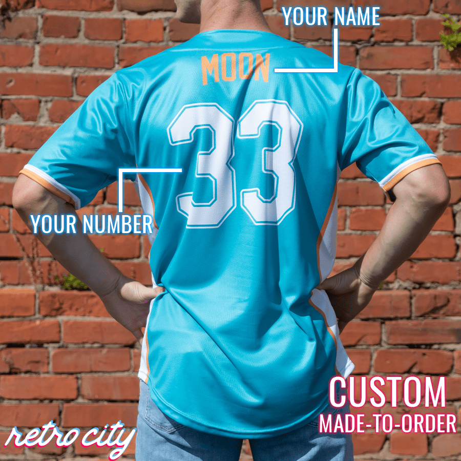 flint tropics semi-pro jackie moon custom baseball jersey