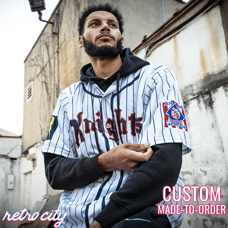 new york knights 'the natural' roy hobbs custom baseball jersey