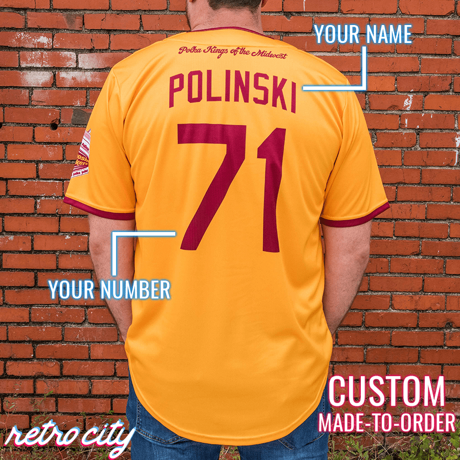 kenosha kickers home alone gus polinski full-button baseball jersey