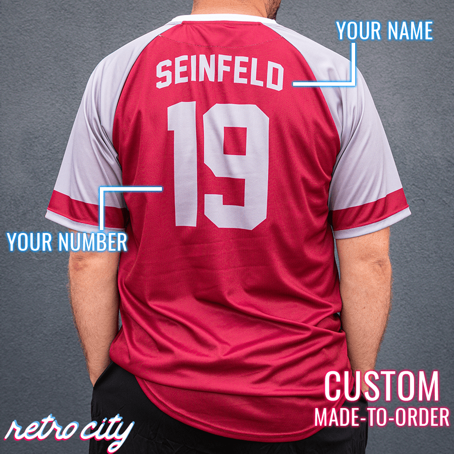 seinfeld improv 'friends o' clyde' v-neck baseball fan jersey