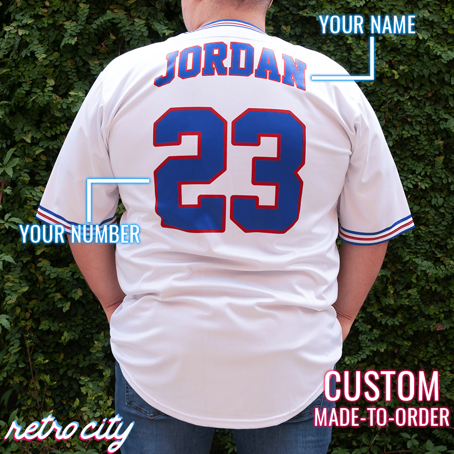 space jam tune squad michael jordan custom baseball jersey