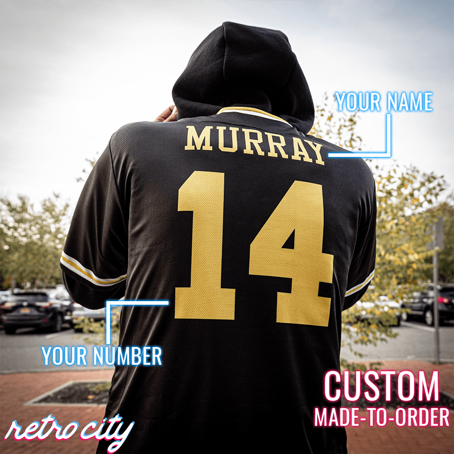 bel-air academy will smith 'fresh prince' custom baseball jersey (black)