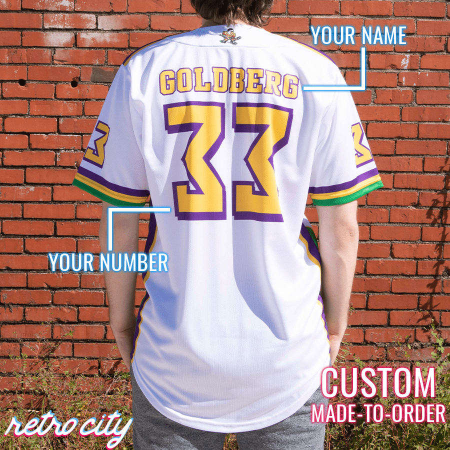 the 'mighty ducks' goldberg custom baseball jersey, Mighty Ducks jersey