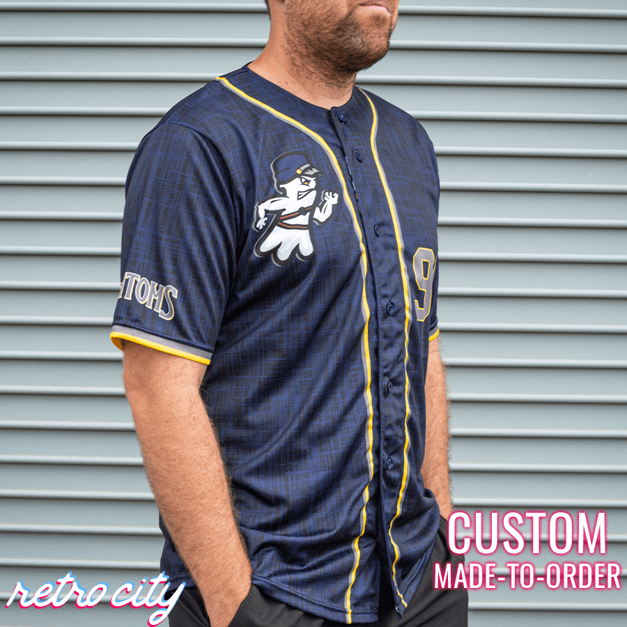 phantoms retro league custom baseball jersey (away)