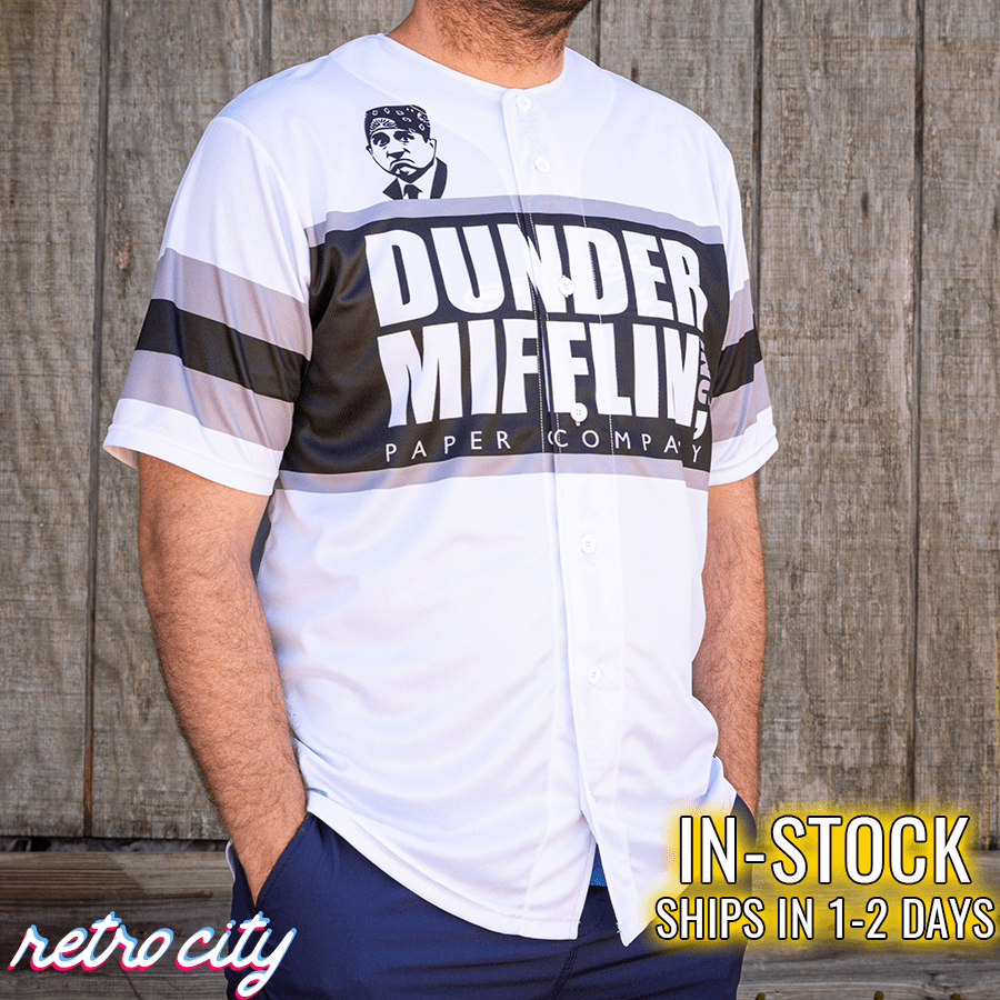 dunder mifflin the office baseball jersey *in-stock*