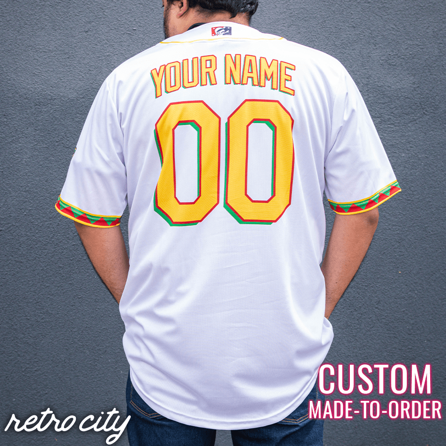 golden sombreros retro league custom baseball jersey (home)