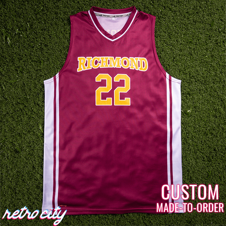 Richmond High School 'Coach Carter' Oilers Custom Basketball Jersey (Maroon)