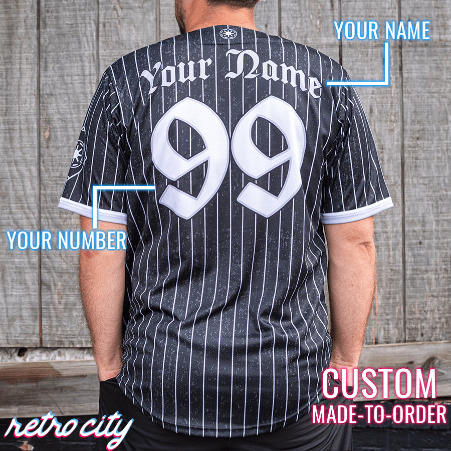 dark side empire full-button baseball fan jersey