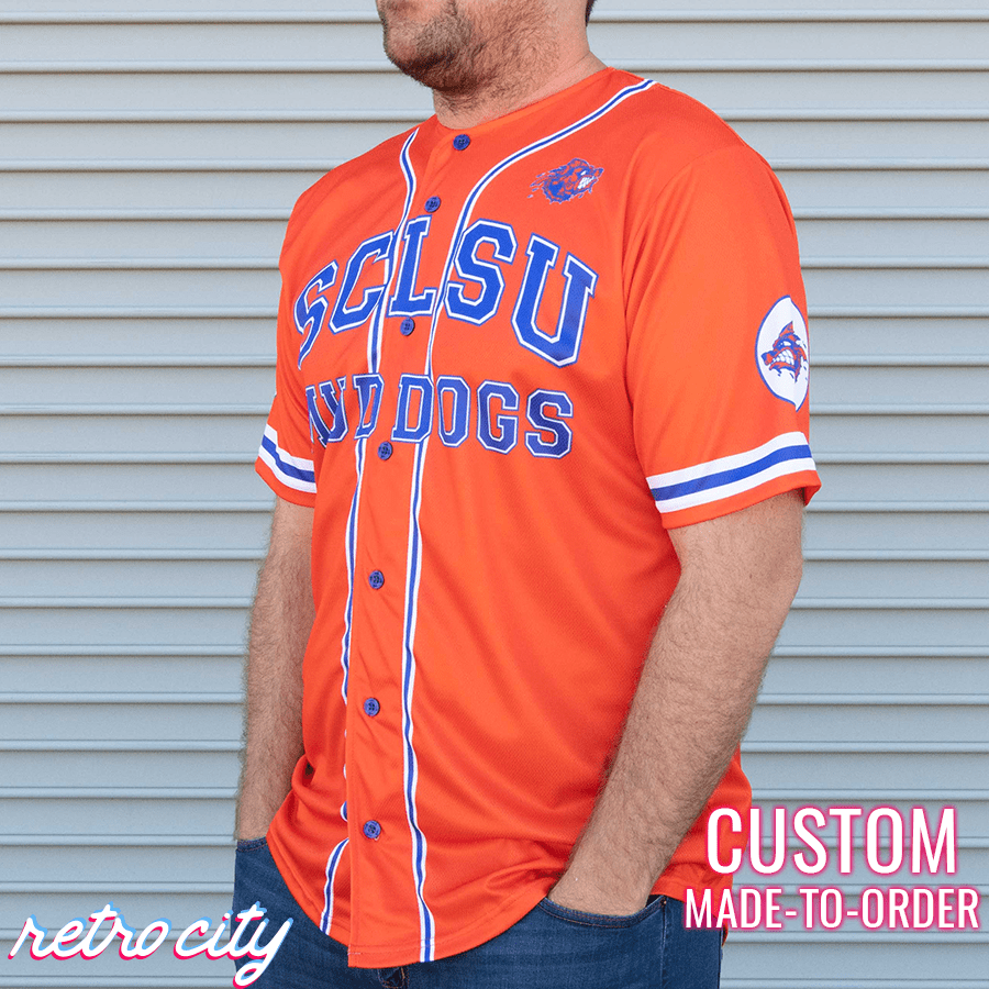 sclsu mud dogs bobby boucher custom baseball jersey