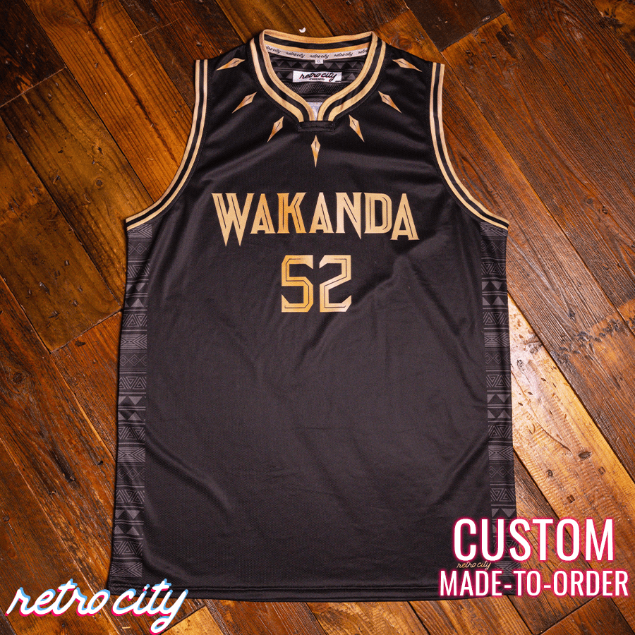 wakanda forever, wakanda jersey, t'challa jersey