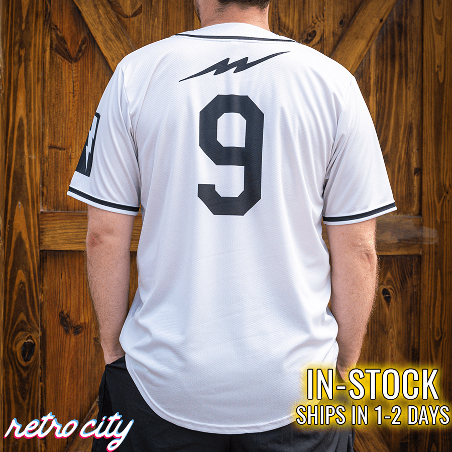 wonderboy 'the natural' new york knights baseball jersey *in-stock*