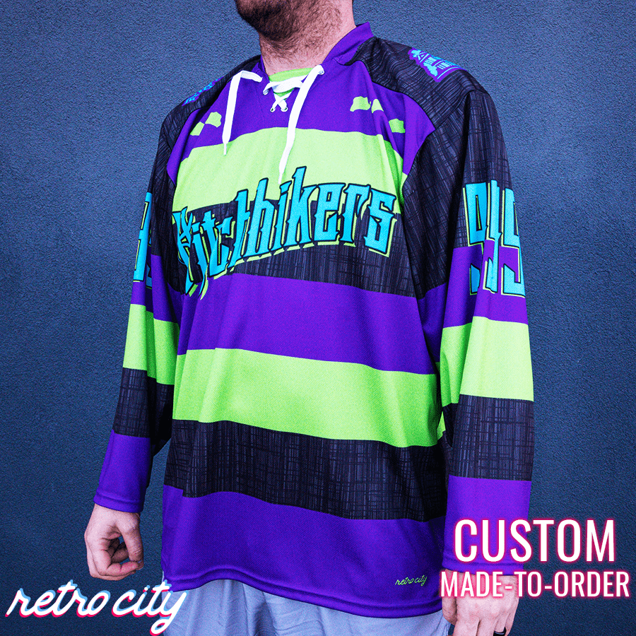 Disney spirit jersey, hitchhikers hockey jersey,
