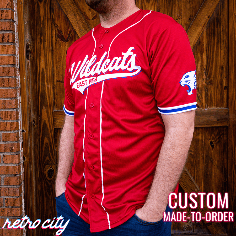 wildcats jersey, danforth jersey, high school musical jersey