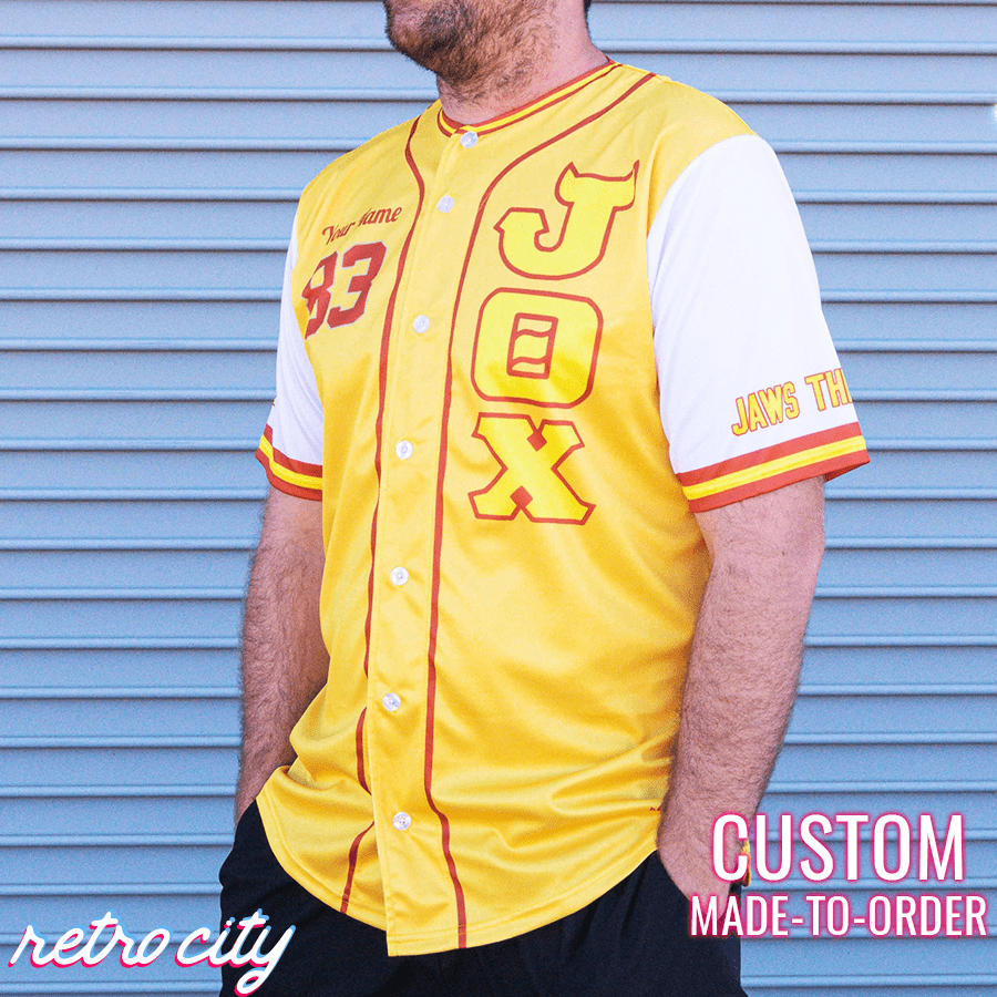 jaws theta chi jox monsters fraternity baseball jersey