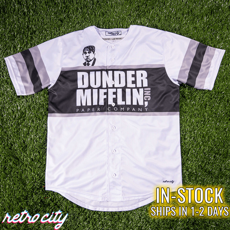 dunder mifflin the office baseball jersey *in-stock*