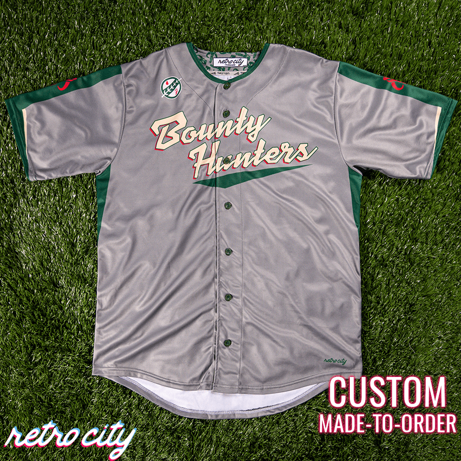 bounty hunters boba fett full-button baseball fan jersey