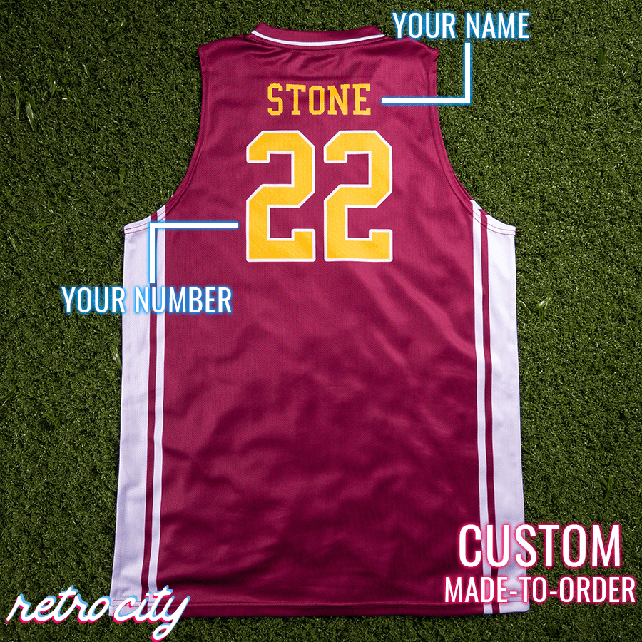 Richmond High School 'Coach Carter' Oilers Custom Basketball Jersey (Maroon)
