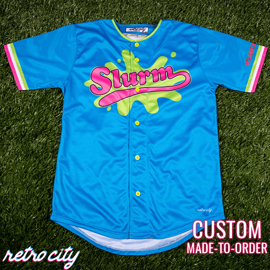 slurm soda futurama philip fry full-button baseball jersey