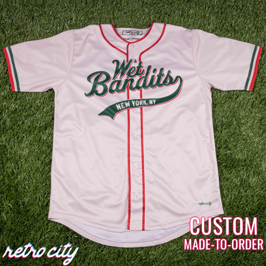 wet bandits home alone new york full-button baseball jersey