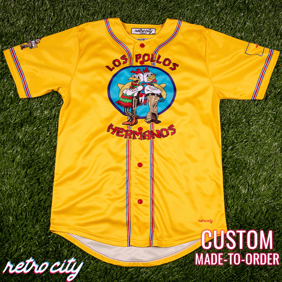 los pollos hermanos gus fring full-button baseball jersey