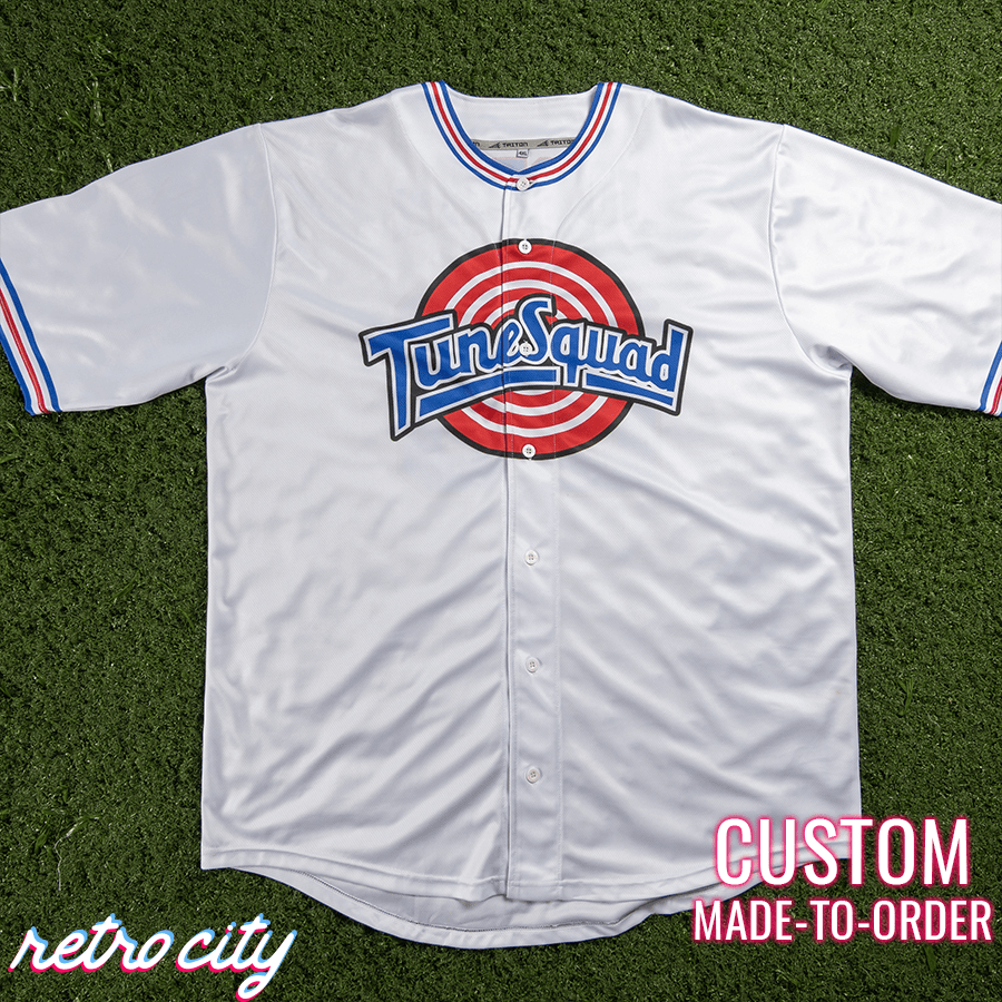 space jam tune squad michael jordan custom baseball jersey