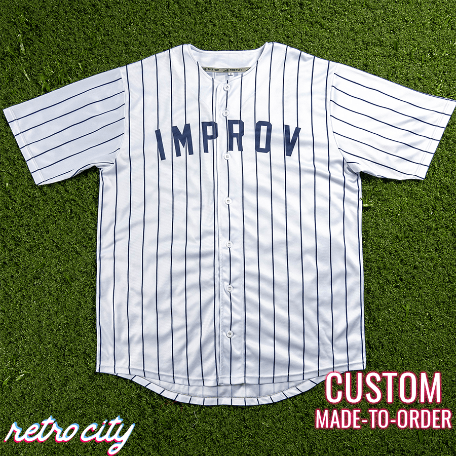 jerry seinfeld improv custom baseball jersey
