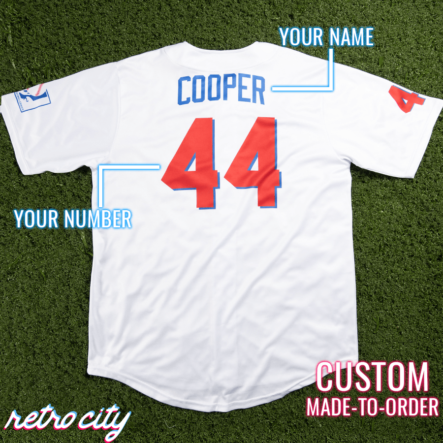 baseketball joe 'airman' cooper beers custom baseball jersey