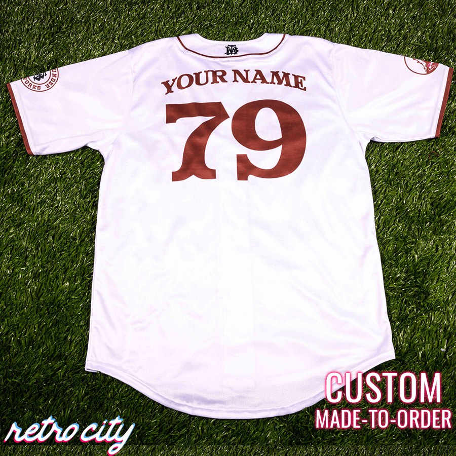 big thunder mountain railroad miners custom baseball jersey (white)