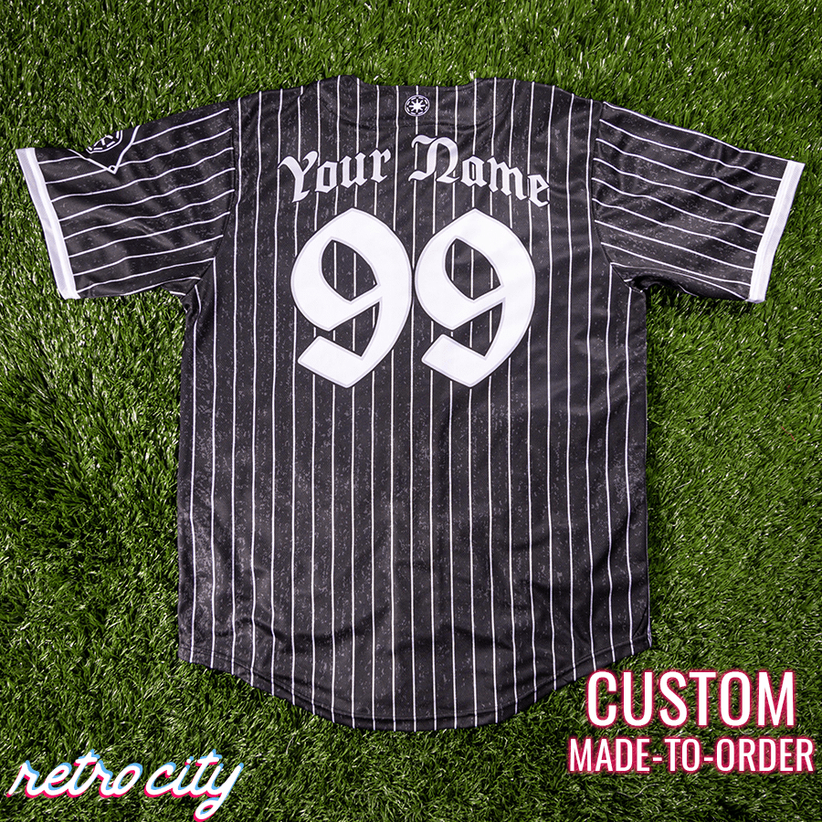 dark side empire full-button baseball fan jersey