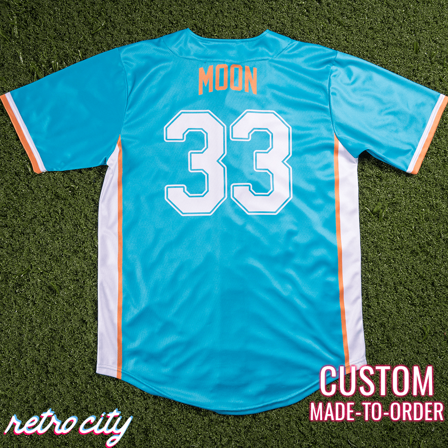 flint tropics semi-pro jackie moon custom baseball jersey