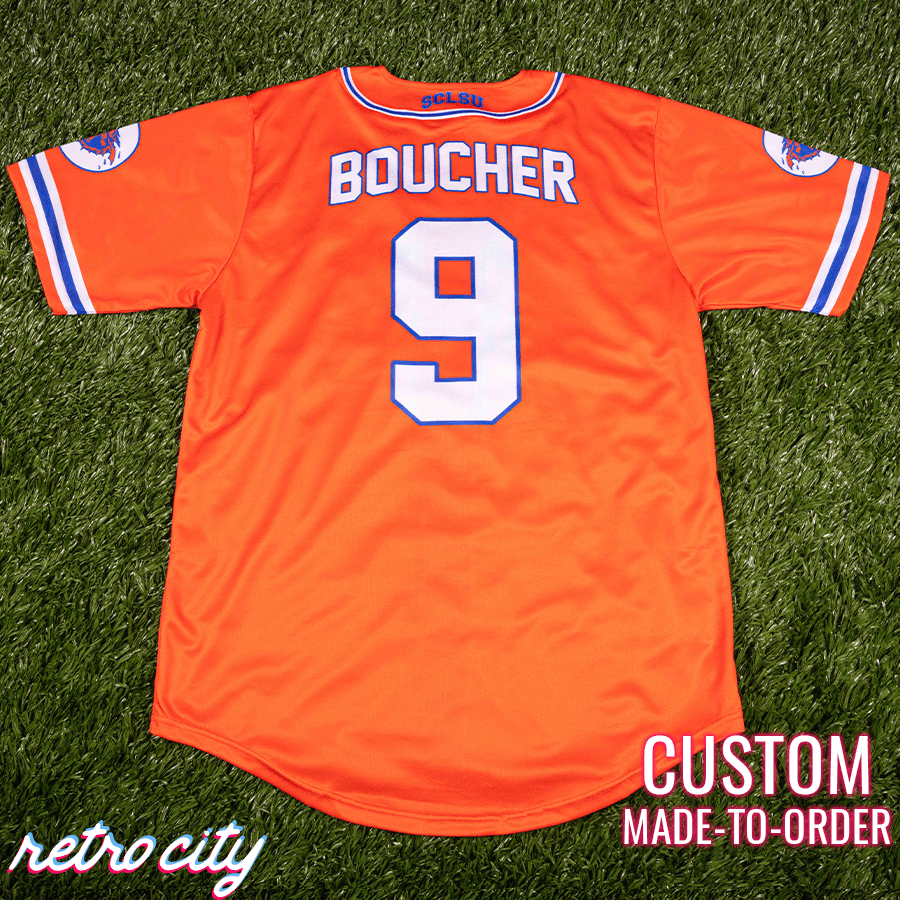 sclsu mud dogs bobby boucher custom baseball jersey