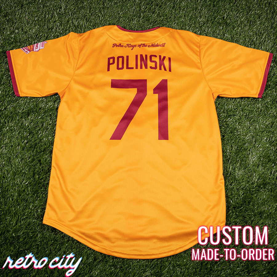 kenosha kickers home alone gus polinski full-button baseball jersey