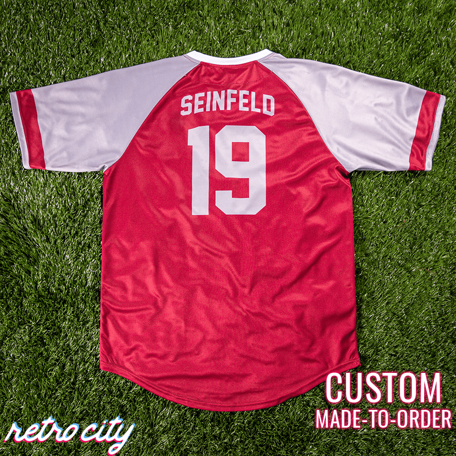 seinfeld improv 'friends o' clyde' v-neck baseball fan jersey