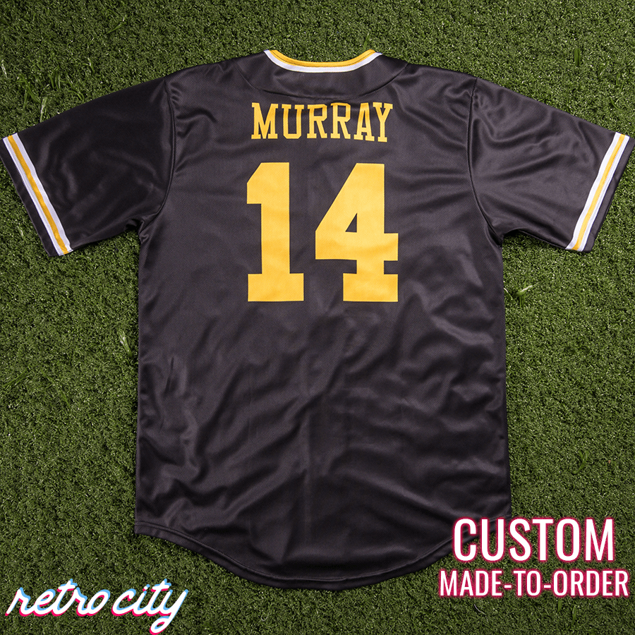 bel-air academy will smith 'fresh prince' custom baseball jersey (black)