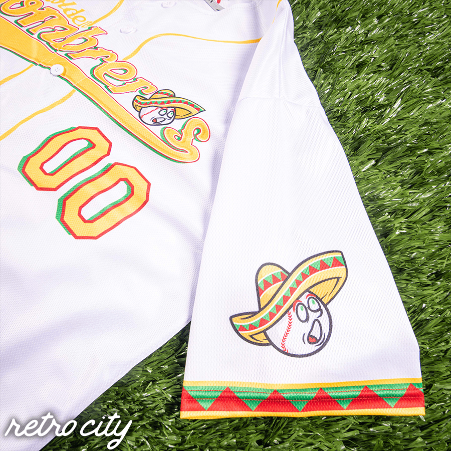 golden sombreros retro league custom baseball jersey (home)
