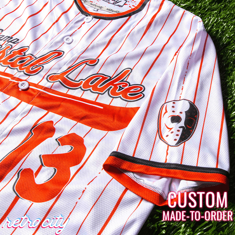 camp crystal lake jason voorhees custom baseball jersey