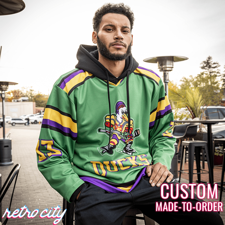 the mighty ducks 'goldberg' disney custom hockey jersey sweater