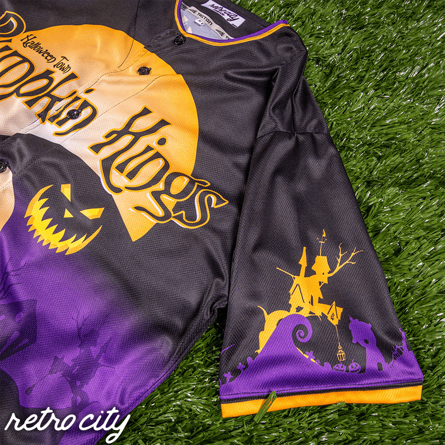 halloween town pumpkin kings custom baseball jersey
