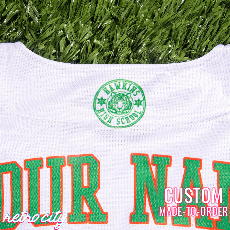 hawkins high full-button custom baseball jersey