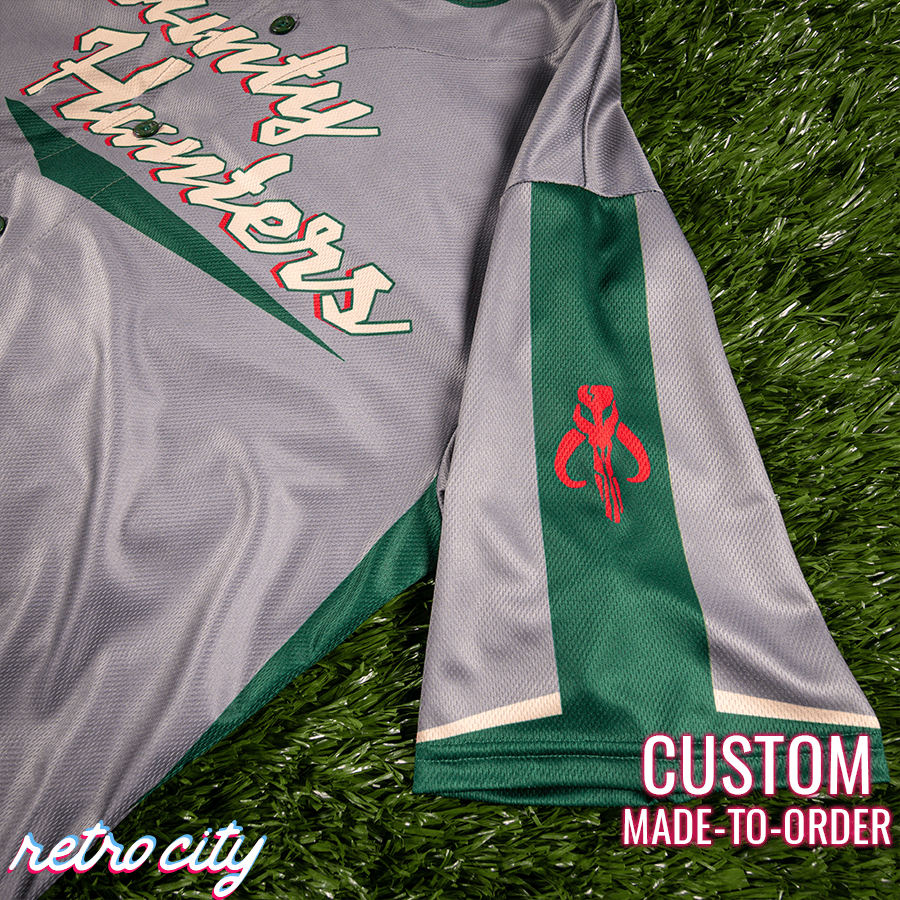 bounty hunters boba fett full-button baseball fan jersey