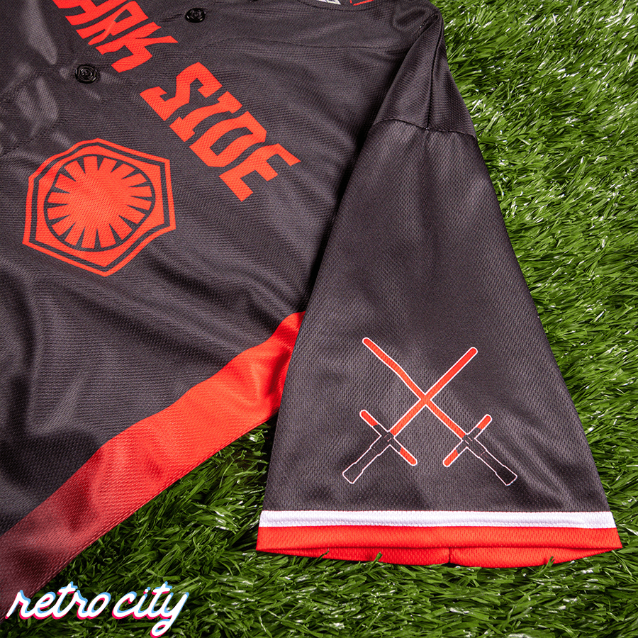 dark side first order full-button baseball fan jersey